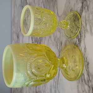 Vaseline glass set